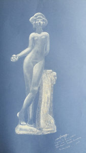 dessin d'après une sculpture du musée Bourdelle